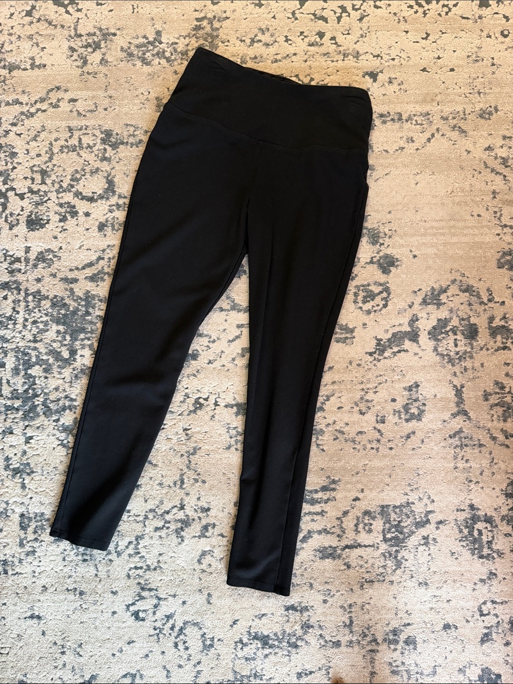 Jones New York Black High-Rise Ponte Leggings